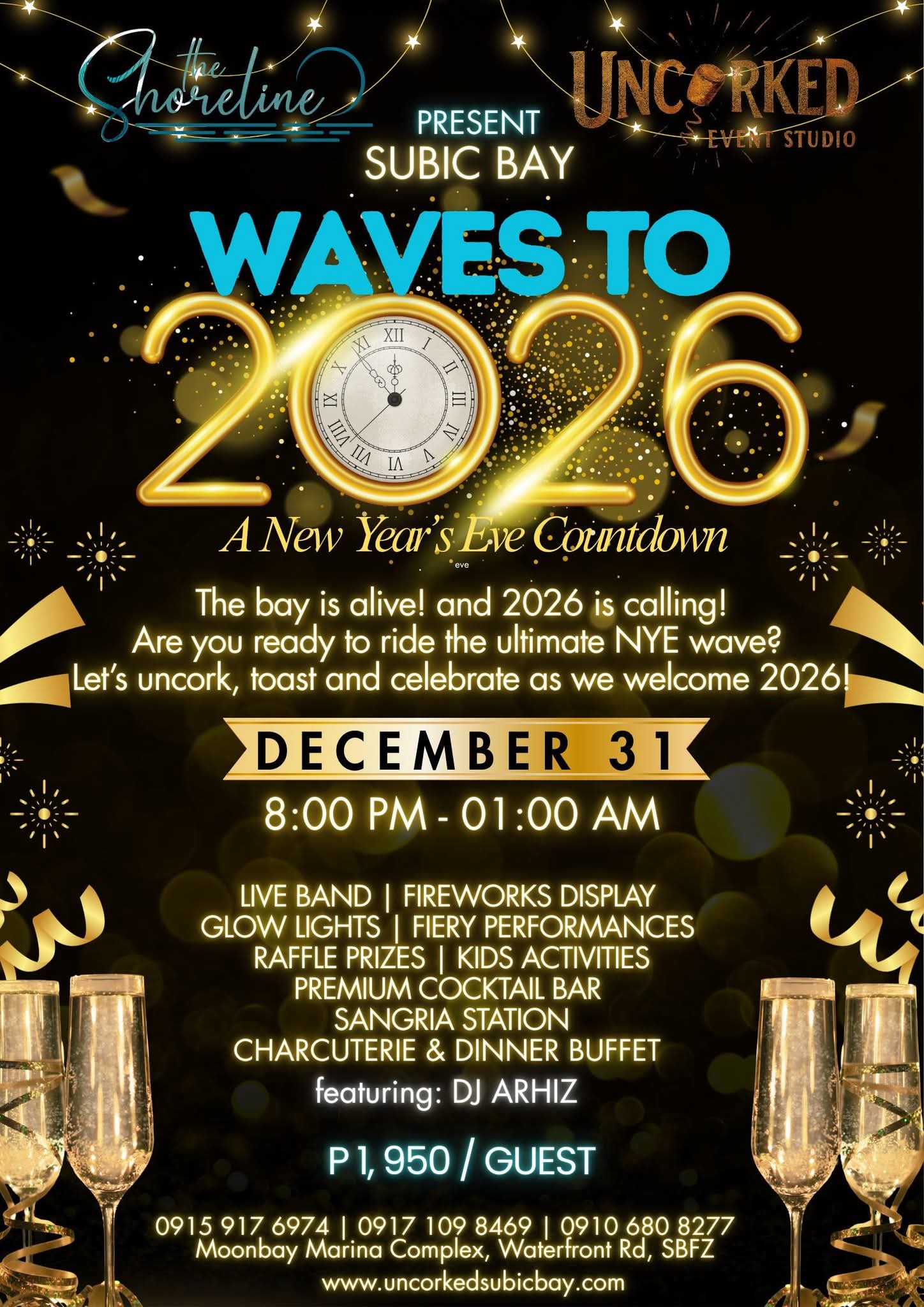 Subic Bay Waves to 2026 : A New Year's Eve Countdown